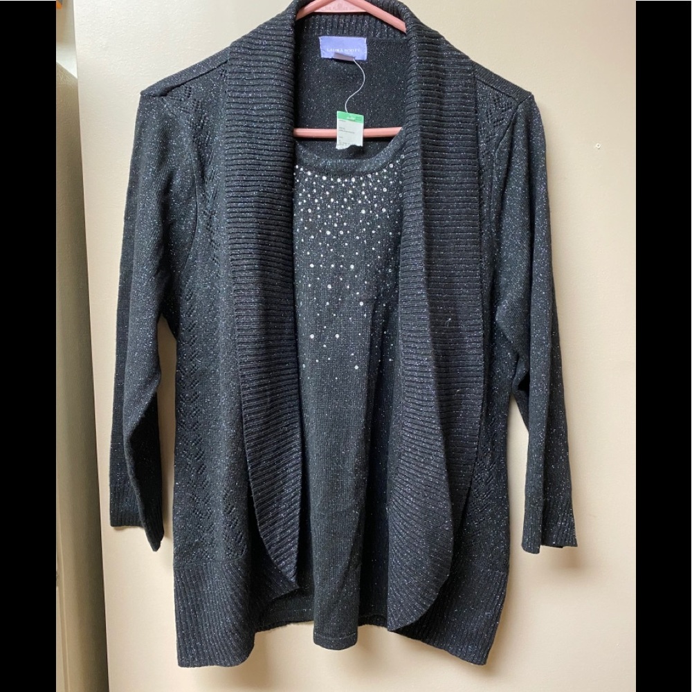Laura Scott glitter sweater
